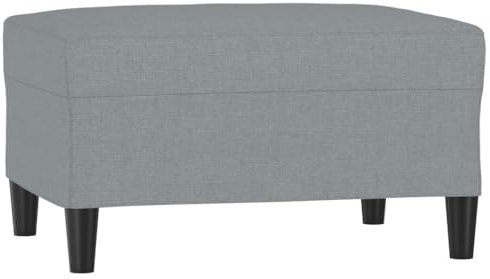vidaXL Fußhocker Hellgrau 70x55x41 cm Stoff