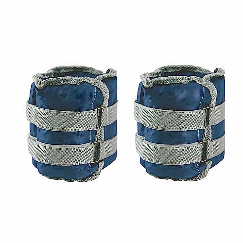 FitLover Lot de 2 poids pour chevilles et poignets réglables (2 kg + 2 kg),