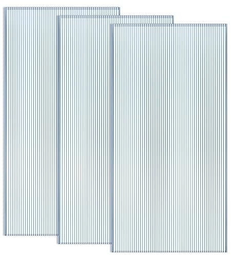 Hotop 3 Stück Polycarbonat-Gewächshausplatten, doppellagig, Polycarbonat-Platten, wasserdicht, UV-geschützt, Wellpappe, Kunststoff-Dach-Gewächshaus-Ersatzabdeckung (1,2 x 60 x 0,6 cm)