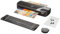 GBC Inspire+ 4-in-1 Set mit A4-Laminiergerät, Papierschneider und Eckenrunder, inkl. Starterkit mit Laminierfolien, Für 75 bis 125 mic Laminierfolien, Laminiergerät in Schwarz (4410036)