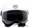 BHR Casco Demi-Jet 835 SPECIAL - Casco Scooter Omologato ECE 22.06 con Visiera a Occhiale Antigraffio - Sgancio Micrometrico e Guanciali Removibili - Bianco M