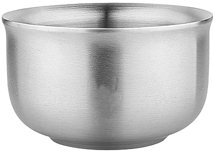 HOMSFOU 304 Insalatiera in Acciaio Inox Ciotola Per Lavare Le Verdure Zuppiera D'argento Ciotole in Acciaio Inossidabile Per Bambini Portafrutta Piatto Di Insalata Con Coperchio Bambino
