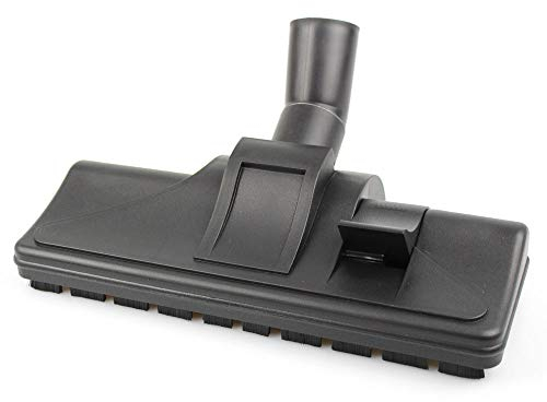 Premium Bocchetta, Spazzola combinata per aspirapolvere Adatta per Bestron, Bissell, Blaupunkt, Bomann | Commutabile per Moquette e Pavimenti duri | Diametro: 32 mm | Colore: Nero | Accessori