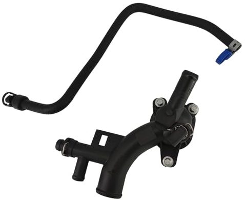 temproad Thermostat Water Outlet Housing Fit for Astra J Zafira C Insignia A Meriva B 1.4 13251447 55565334, with Coolant Radiator Hose Pipe