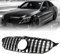 OrangeClub Kühlergrill Grill Glanz Schwarz für C Klasse W205 S205 15-18 Sport-Panamericana AMG GT