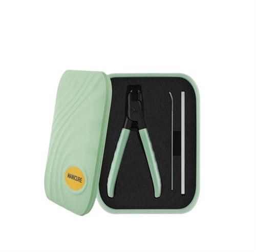 xiuling4568 Großes High-End-Set for Originale Nagelknipser for zu Hause, spritzwassergeschützt, große Öffnung, einzelner hochwertiger Nagelschneider(Light Green)