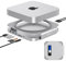 GEWOKLIY Mac Mini Dock e supporto con alloggiamento SSD per NVME/SATA M.2, connettore USB-A/C, lettore di schede TF/SD, supporto Mac mini per Mac Mini M1/M2 e Mac Studio | Accessori