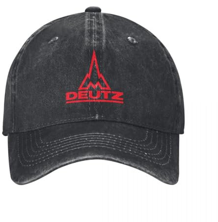 HEBUOUI Baseballmütze Unisex atmungsaktiv Deutz Fahr Traktor Lustig Baseballmütze Baumwolle Hüte Verstellbarer Hut Mode Casual Mütze LKW Fahrer Hut Outdoor Geschenk