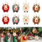 Weihnachtsbaum Anhänger, 8 Stück Weihnachtsanhänger Elch Deko, Filz Elch Weihnachtsanhänger, Rentier Baumschmuck, Hängen Weihnachtsdeko für Weihnachtsbaum Weihnachts Xmas Baumdeko Party Deko