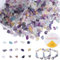 Zythrem 400 Piezas Cuentas Piedras para Pulseras 5-8mm Abalorios de Piedras Preciosas Naturales Irregulares Cuentas de Cristal para Pendientes Bricolaje Bisutería Pulseras