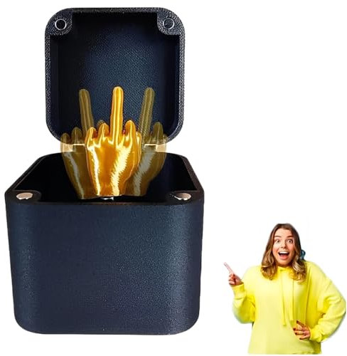 XPEX Mittelfinger geschenk,Mittelfinger Box,Prank box,Mittelfinger in Der Box Surprise Gift Box, Mittelfinger Prank Geschenk Christmas Spoof Hand Prank Pop up Gift with Box