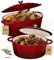 SCHMORGOLD Gusseisen-Set – Emaillierter Bräter mit Deckel 37,5cm & Schmortopf mit Deckel 26cm – Perfekt für Brotbacken, Schmorgerichte & Braten – Gusseisen Topf Set für Backofen & alle Herdarten