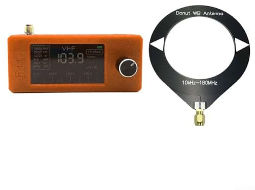 SI4732 Pocket Radio Receiver, with 1.9 IPS HD Screen ESP32-S3 Control Portable Mini Receiver Supporting Multiple Broadcast Modes, For Radio Mode(orange)