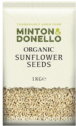 Minton & Donello 1Kg Sunflower Seeds - Raw, Great for Baking, Snacking & Salads