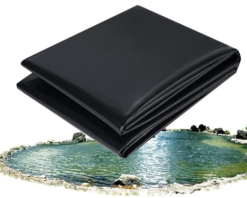 Hggdsac Lámina para estanques, Pond Liner, HDPE, Revestimiento de Estanque, Lona Piscina Flexible e Impermeable, para Peces de Estanques, Fuentes, Jardines Acuáticos y Cascadas(2×4m)