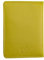 Josephine Osthoff Ausweisetui Reisepasshülle Hochformat Ausweishülle Leder Damen Gross Ausweistasche Herren Passport Cover RFID-Schutz Brieftasche ohne Münzfach (941), Farbe:Limone