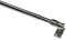 GARDINIA Caféhausstange California, Scheibenstange, Befestigung am Fenster, Zum Schrauben, Träger kürzbar, Ausziehbar: 50-85 cm, Ø 12 mm, Metall/Kunststoff, Chrom
