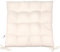 CelinaTex Yoyo Sitzkissen 40 x 40 cm beige Baumwolle Gartenstuhlkissen mit Bänder Sitzauflage Garten Balkon Terrasse