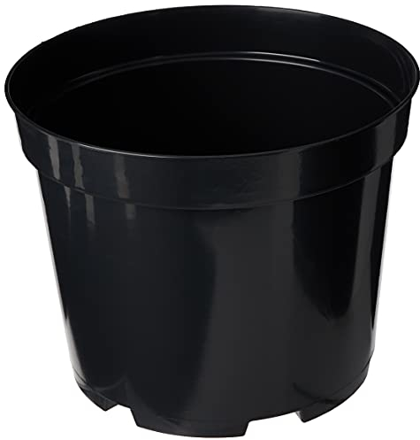 PLANT IT 01-010-073 7.5 Litre Round Plastic Pot - Black