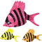 Amakando Fischmütze Tropen Fisch Hut pink Kopfbedeckung Fisch Fischhut Fischkostüm Zubehör Karnevalshut lustige Hüte