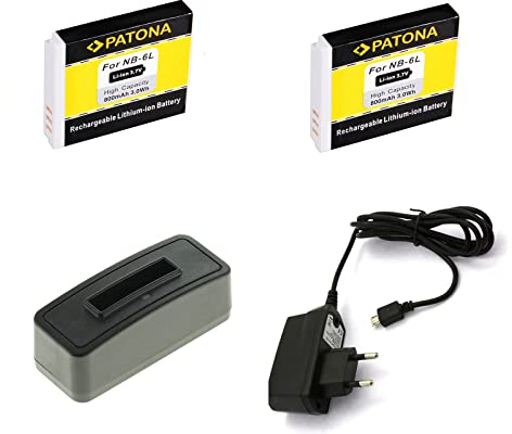 bg-akku24 2 Stück Akku,Ladegerät,Netzteil für Canon Ixus 85 is,Ixus 95 is,Ixus 105,Ixus 200 is,Ixus 210 is,Ixus 300 HS,Ixus 310 HS,Powershot D10,D20,D30,SX170 is,SX240 HS,SX260 HS,SX270 HS,SX280 HS