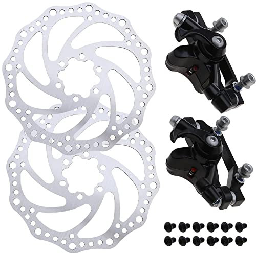 MTB Road Mechanical Disc Brake Front/Rear Caliper 160mm & 2pcs Brake Disc
