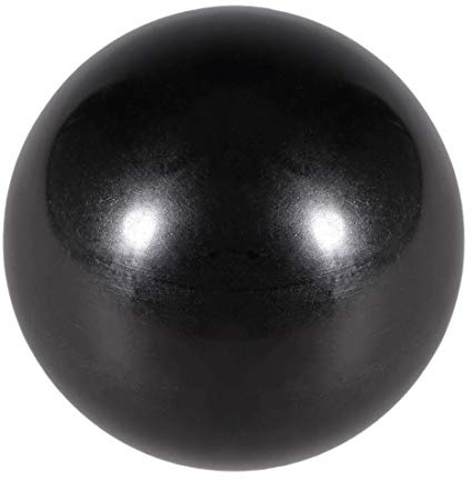 sourcing map 10 Pcs Thermoset Ball Knob M8 Female Thread Machine Handle 25mm Diameter Smooth Rim Black