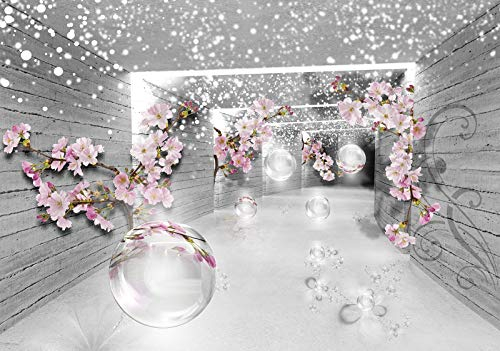 Forwall Fototapete Blumen 3D EFFEKT Orchidee Optische Illusion Moderne Wohnzimmer Schlafzimmer Vlies Tapete Wandtapete UV-Beständig Hohe Auflösung Montagefertig (3360, VEXXXXL (416x290 cm) 4 Bahnen)