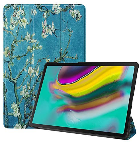 Lobwerk - Funda para Samsung Galaxy Tab S5e SM-T720 (función Atril, función de Encendido y Apagado automático) Azul 09