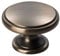 PDTXCLS Fingertip Design Oxford Cabinet Cupboard Door Pull KNOB 38mm Diameter (Gun Metal)