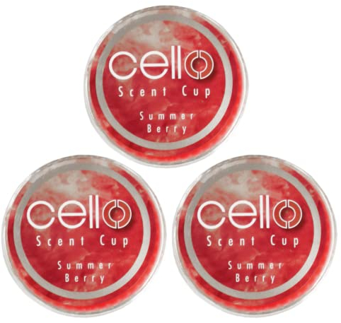 Cello Summer Berry Scent Cup x3. Tealight Scented Candles. High Fragrance Tea Lights Candles. Divine Scented Candle Melt Cups. for Tealight & Candle Holders. Stunning Candles Gifts for Women.