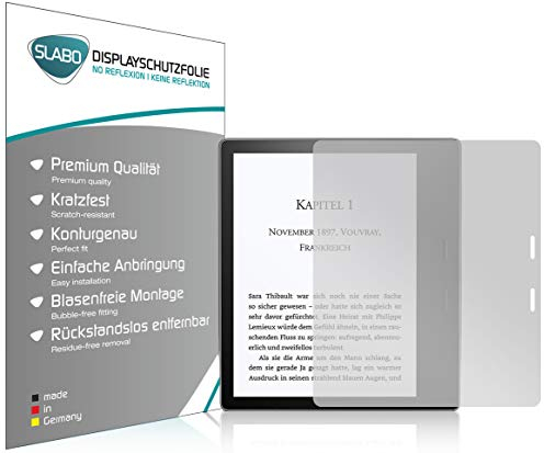 Slabo 2 x Displayschutzfolie für Amazon Kindle Oasis 10. Generation (2019) | Kindle Oasis 9. Generation (2017) Displayschutz Schutzfolie Folie No Reflexion | Keine Reflektion MATT