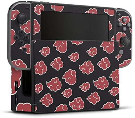 DeinDesign Skin kompatibel mit Nintendo Switch Folie Sticker Offizielles Lizenzprodukt Naruto Shippuden Akatsuki