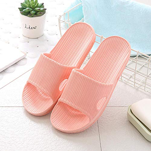 Hausschuhe Pantoletten Slipper Damen Herren Unisex Home Sandalen Bad rutschfest Soft Bottom Home Bad Hausschuhe Paar Hausschuhe Herren Und Damen Indoor Hausschuhe-Peach_for_Women_40