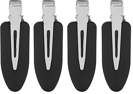 Pinces à cheveux à pression Barrettes, 4 pièces Accessoires de barrette de cheveux de maquillage Pinces à cheveux sans pli Pinces de coiffure sans pli pour la fabrication de cheveux(02)