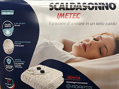 Scaldasonno Imetec adapto 100% cotone italiano 150x160cm - 16802 - Imetec Scaldasonno