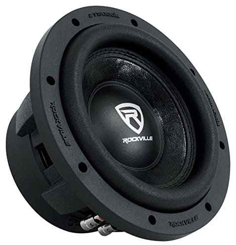 Rockville W8K6D4 V2 8 1400w Peak Car Audio Subwoofer Dual 4-Ohm Sub 350w RMS
