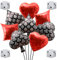 12 Stück Casino Thema Party Luftballons Spielkarten Luftballons Casino Würfel Folienballons Casino Party Dekoration Supplies für Las Vegas Party, Poker Events, Casino Nacht Geburtstag