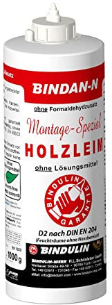 Bindan-N Montage-Spezial-Holzleim B2 1000 ml inkl. Pinsel und Leimspachtel von E-Com24 (Bindan n)