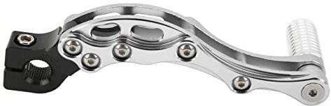 Kickstarter,Kickstarter Roller 50Ccm,Motorradzubehör Kickstarter Scooter 50Ccm Fußschalter Kickstarter Starthebel Hochfeste Aluminiumlegierung Universalzubehör Für Motorräder (Silber)