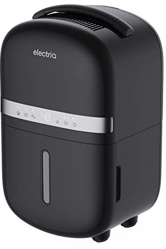 electriQ 5L Compact Compressor Dehumidifier with Anti-Odour Filter - Black