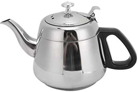 1.5l 2L Inoxydable, Théière Supérieure Cafetière Bouilloire en Acier Inoxydable Monocouche avec Filtre à Eau Chaude (2L avec filtre)