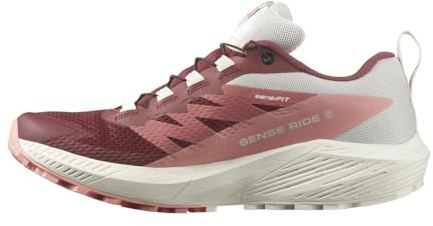 Salomon Sense Ride 5 GTX W Sportschuhe Damen Wanderschuh Rot Freizeit, Schuhgröße:EUR 38 | UK 5