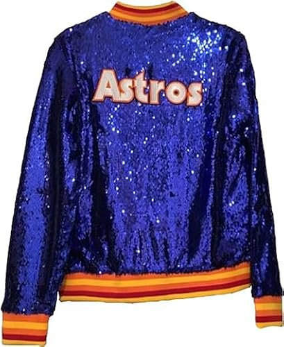 Damen Astro Kate glitzernde formelle Oberbekleidung Houston Party Wear Regenbogen Pailletten Jacke, Blau - Pailletten, XXS