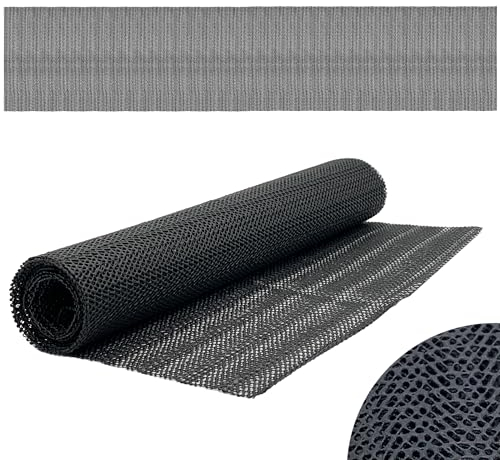 Anti Slip Mat - 30cm x 150cm - Cut-to-Size, Non Slip Grip, Multi Use for Rugs, Carpets, Drawers, Shelves, Tables, Countertops, Sofa Cushions, Car Dashboards - Durable, Breathable, Reusable (Black)