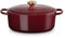 Le Creuset Signature Gusseisen-Bräter mit Deckel, Ø 29 cm, Oval, Für alle Herdarten und Induktion geeignet, Volumen: 4,7 l, Garnet, 21178299494441