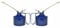 Unibos | 2 x Force Feed Metal Oil Can With Flexible Spout Holds 1 & 1/2 Pint, 850mL