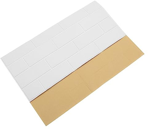 WHAMVOX Wandaufkleber Ziegel Muster Ziegel Tapete Wasserfester Ölfester Wand Aufkleber Kunstziegel Wandplatten Heimdekoration Für Schlafzimmer Bad Küche Wohnzimmer