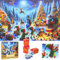 TOPWAYS Adventskalender 2023, Puzzle für Erwachsene, 1008 Weihnachten, Geburtstag, Geschenke für Frauen, Männer, Kinder, Puzzles, Erwachsene und Kinder, Countdown bis Weihnachten, Heimdekoration (D)