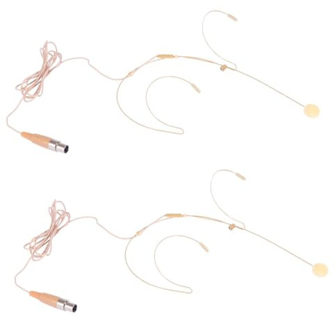 QUMIIRITY 2pezzi Microfono Condensatore Per Insegnamento Pin Design Colore Beige
